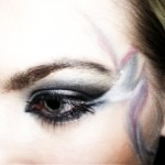 Art make-up, flowers