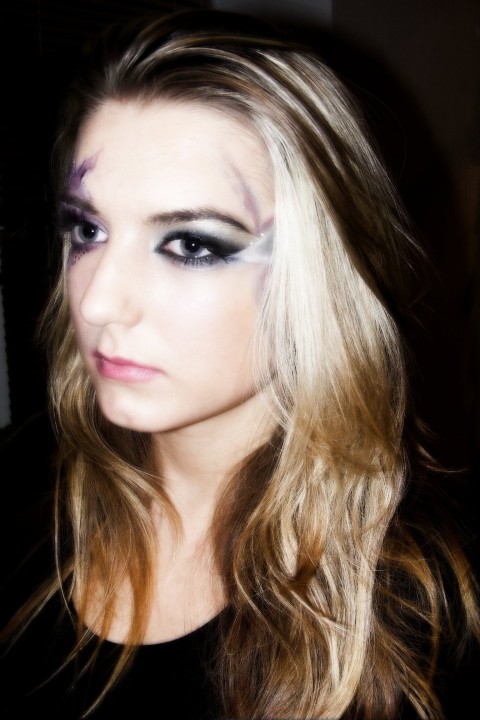 Art make-up, flowers