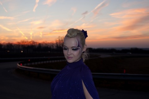 Фантазийный макияж Lilac evening