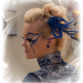 Фантазийный макияж Blue rose